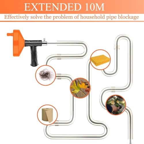 Déboucheur canalisation 10m : spirale efficace pour évier et douche - 5
