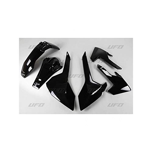 Kit plastique UFO noir Husqvarna haute résistance pour la protection enduro