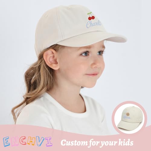 Image of Personalized Baby Infant Baseball Cap Custom Boys Girls Embroidered Sun Hat Custom Trucker Hats for Toddler Kids