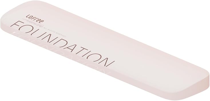 LOFREE Foundation Jelly Palm Rest for Computer Keyboard, Semi-Transparent Acrylic Ergonomic Design Wirest Rest for Typing Pain Relief, Desk Pads Support Hand and Arm, Stain Resistant