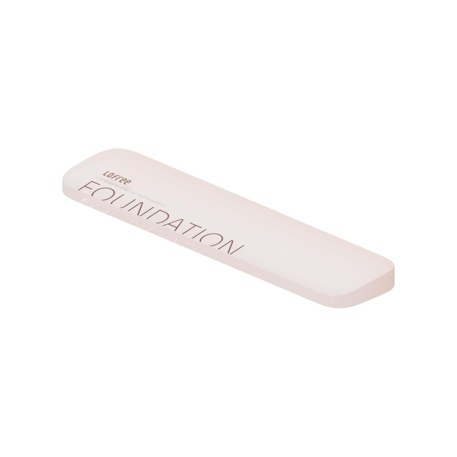 LOFREE Foundation Jelly Palm Rest for Computer Keyboard, Semi-Transparent Acrylic Ergonomic Design Wirest Rest for Typing Pain Relief, Desk Pads Support Hand and Arm, Stain Resistant