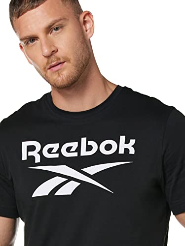 Image of Reebok Men's Ri Big Logo Tee T-Shirt (Hd4222-L, Black, L)