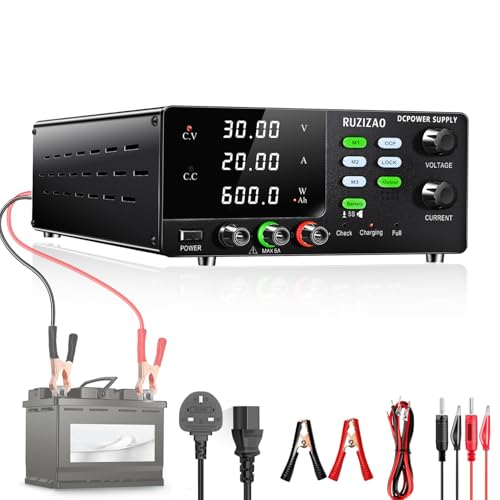 Fuente de alimentación de banco variable de 30 V 20 A, alta poten...