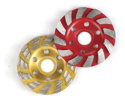 ainih 1/2 Paquete de rueda copa diamante 4 pulgadas, gusano for concreto, amoladora angular alta resistencia