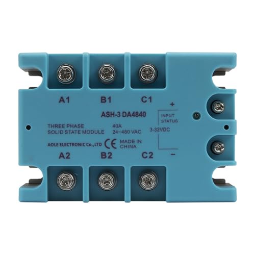 Relais statique triphasé 40A avec commutation sans bruit TSR-40DA 90-480VCA