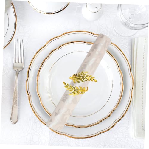 Lot de 10 serviettes de table de qualité supérieure lavables pour réception et mariage - 6