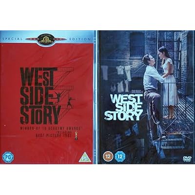 WEST SIDE STORY 1-2 COMPLETE COLLECTION / 1. ORIGINAL 1961 MOVIE (10 OSCARS) / 2. STEVEN SPIELBERG MODERN REMAKE = ULTIMATE 2x DVD UK SET