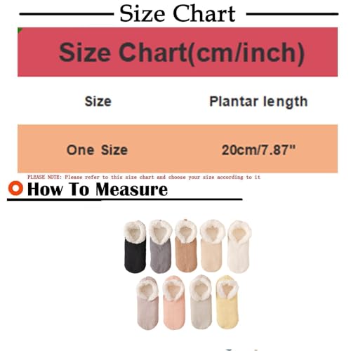 Womens Soft Sole Slipper Socks Thick Cozy Sherpa Lined Home Socks Knitted Non-slip Winter House Bedroom Slippers3