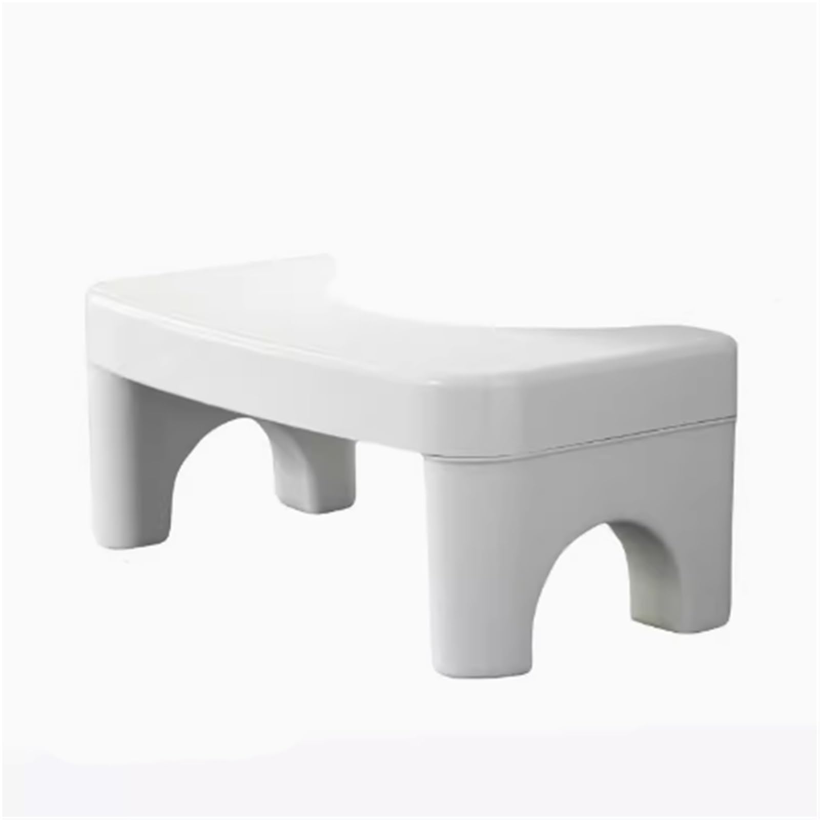 Kunststoff-Fußhocker, quadratisch, Töpfchenhocker for Kacken, Badezimmer-Fußstützenhocker, einfache Aufbewahrung, rutschfester Toilettenhocker for Erwachsene, Tragfähigkeit 300 Pfund, 15,3 Zoll