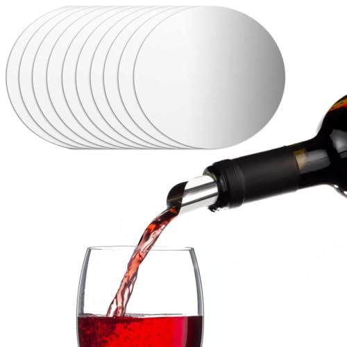 FUHAMJ 10 Salvagoccia Vino Antigoccia Riutilizzabile, Beccuccio Versatore Per Bottiglie Di Vino Drop Stop, Versamento Pulito Senza Macchie, Ideale Per Casa, Feste E Cerimonie