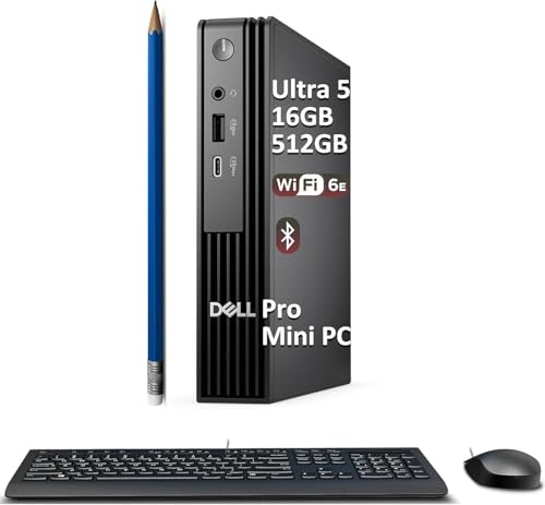 Image of Dell Pro Micro QCM1250 Desktop, Intel Ultra 5 235T, 16GB DDR5, 512GB SSD