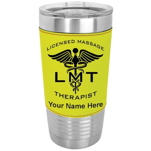 LaserGram Personalized 20oz Tumbler, LMT Massage Therapist (Softball Style)