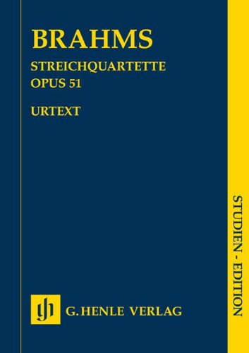 Quartett c-moll op 51 1 + a-moll op 51 2