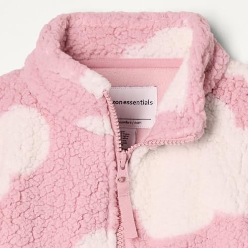 Image of Amazon Essentials Girls and Toddlers' Sherpa Fleece Full-Zip Jacket, Fleece Lined