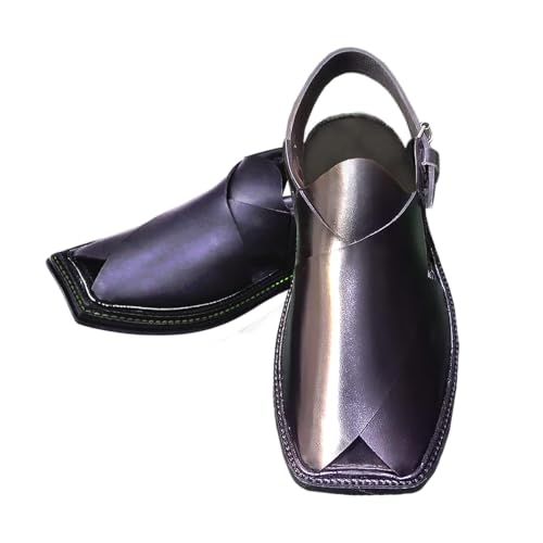 Chaussures afghanes Peshawari homme en cuir véritable