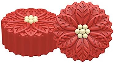 Poinsettia Sandwich Cookie Chocolate Candy Mold