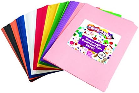 Colorations Color Construction Paper, Smart Pack, Assorted Color Paper, Colored Paper, Coloring Paper, Drawing, Craft Paper,Classroom Supplies, Kids Construction paper, 600 Sheets,Home,Home School Use