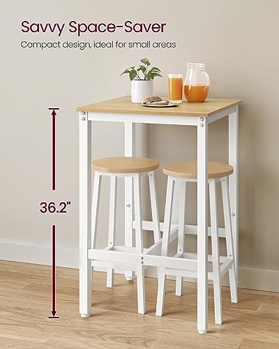 image for VASAGLE Bar Table, Small Kitchen Dining Table, High Top Pub Table, Hei