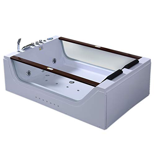Simba Srl Positano – Hydromassage Badewanne 180 x 120 cm doppelpumpe