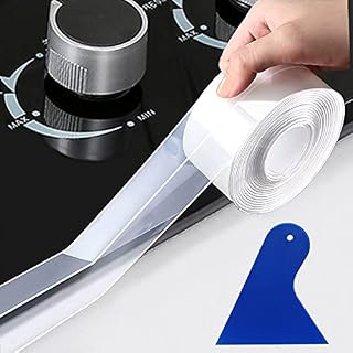 Transparent Bath Sealant Strip, Self Adhesive Caulk Strip Sealant Tape Waterproof Tape for Bathroom,Kitchen,Toilet,Bathtub,Wall Floor (3.2M X 38mm)