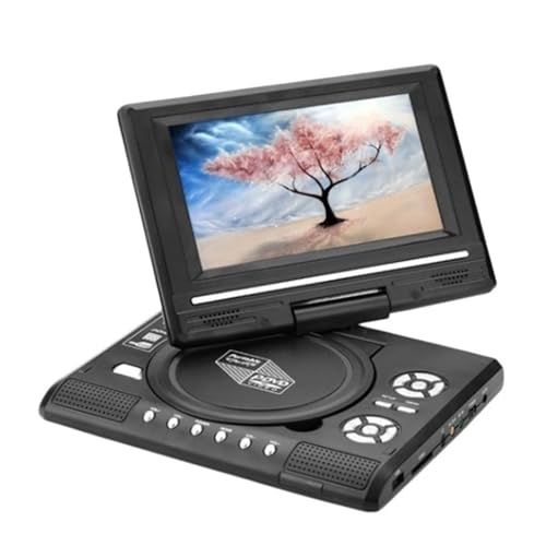 XINHAN Dvd Mobile Portatile con Televisione incorporata Batteria Funzione di Memoria di spegnimento Intelligente ruotabile Mini televisore - Dvd Portatile