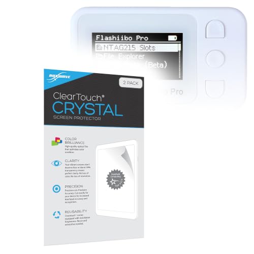 BoxWave Screen Protector Compatible With Flashiibo Pro NFC Emulator - ClearTouch Crystal (2-Pack), HD Film Skin - Shields From Scratches