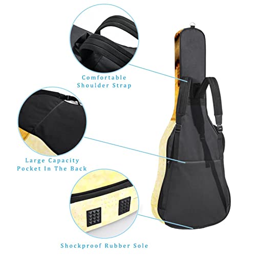 Étui de protection rembourré pour guitare acoustique classique Style graffiti, Multicolore 06, 42.9×16.9×4.7 in… - Les Beatles, Paul McCartney, John Lennon, RIngo Starr, George Harrison Étui de protection rembourré pour guitare acoustique classique Style graffiti, Multicolore 06, 42.9x16.9x4.7 in… – Image 4