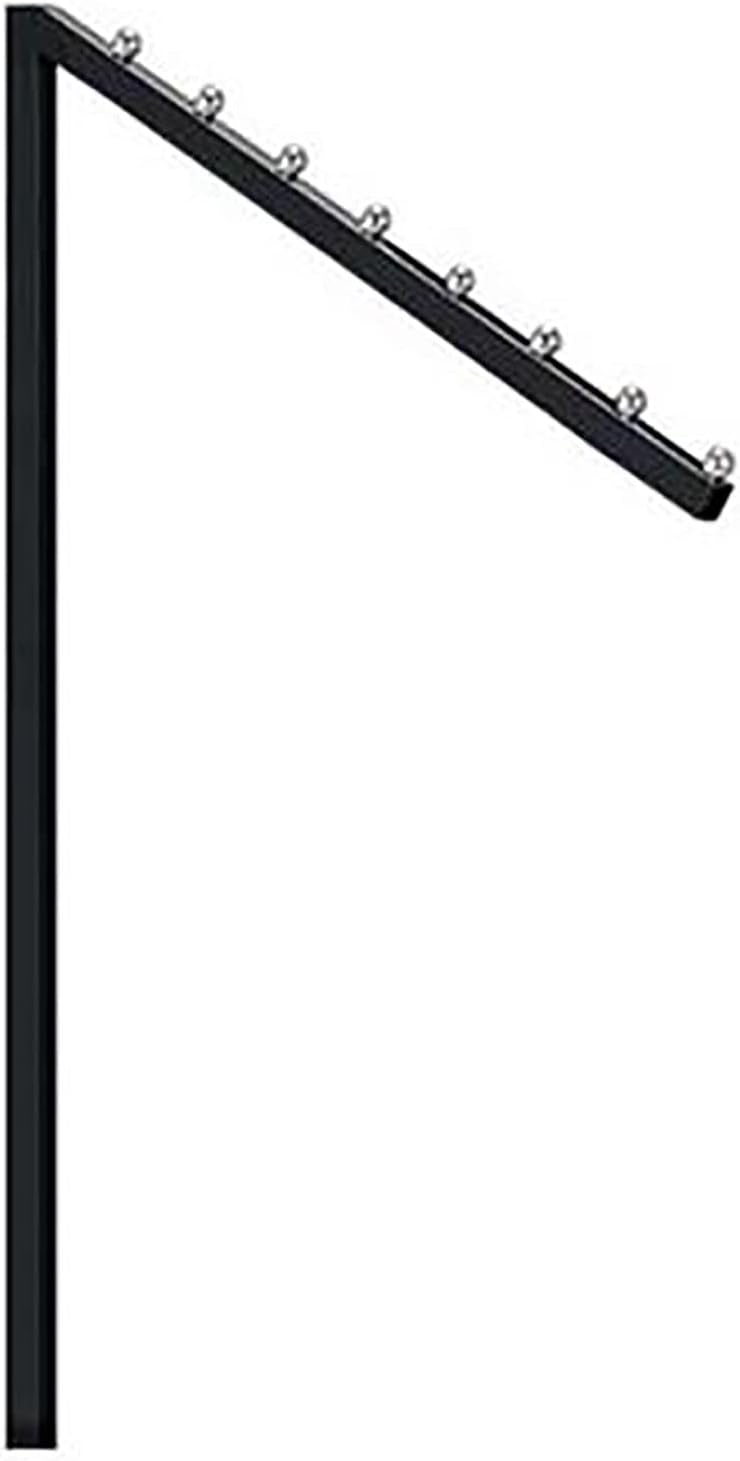 Interchangeable Black Slant Arm for Clothing Rack - Set of 2