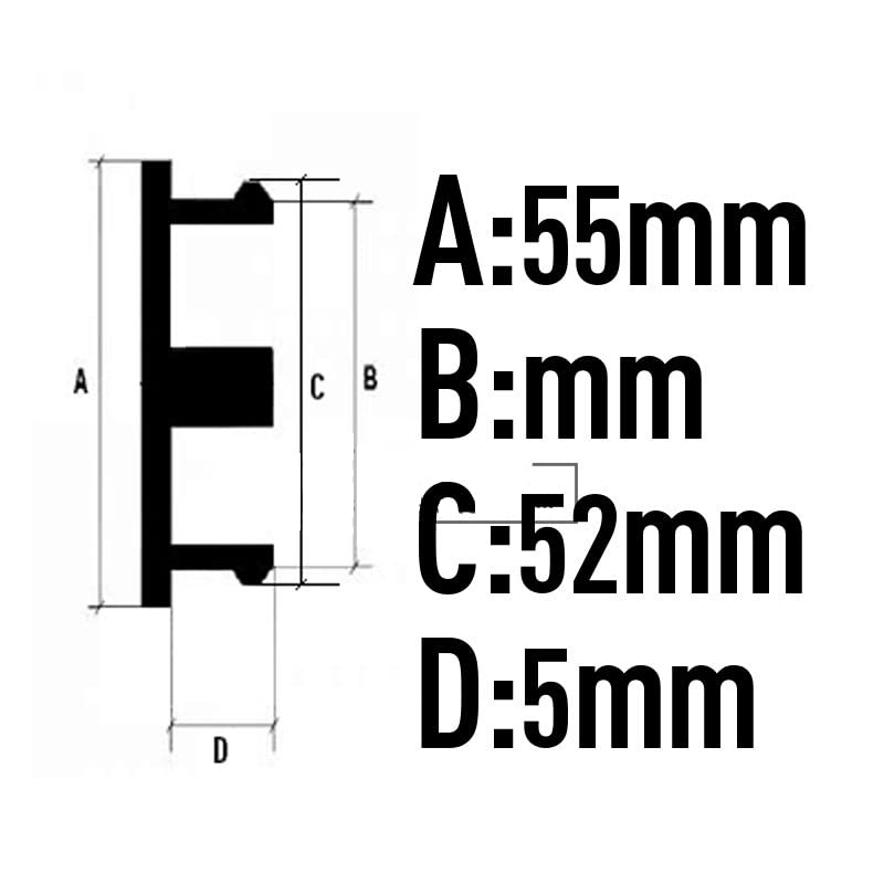 VODHXA 4 Pièces Cache Moyeux Pour OZ Racing M582 52mm 55mm, Auto Cache Moyeux Centre De Jante Capuchons, Cache De Roue Centrale, Enjoliveur Voiture Accessoires,52mm-F