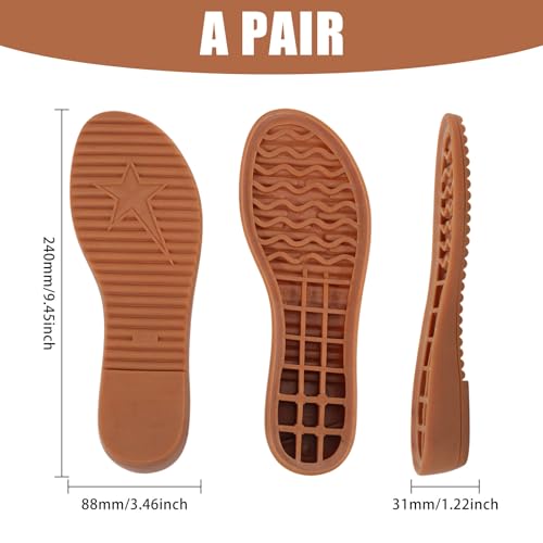 Suela de goma para zapatos 240x88mm 1 par miniatura 2