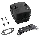 KBINGO Auspuffschalldämpfer mit Halterung Dichtungsschrauben 544029501 passend für Husqvarna 362 365 371 372 385 390 Motorsäge