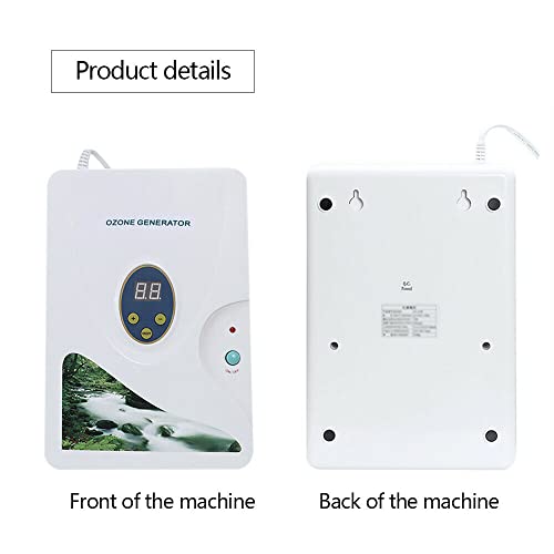 SHZICMY Generator ozonu 600 mg/h, do mięsa, owoców, warzyw, przenośny ozonizator, oczyszczacz powietrza, ozonizator, generator ozonu, jonizator