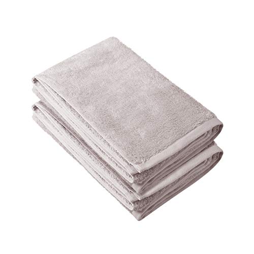 Chakra Turkish Large Bath Towels 33"X60" Bamboo Cotton Blend Luxury Set Of 2 Bath Sheets, White, Ultra Soft, Shrink Resistant Oversized Hotel-Spa Bath Linens (Light Taupe) #TOP8
