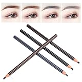 4Pcs Lápiz de Cejas en 4 Colores, Eyebrow Pencil Makeup And Microblading Supplies Lápiz de Cejas Semi Permanente Impermeable A Prueba de Sudor Herramienta Cosmética de Maquillaje