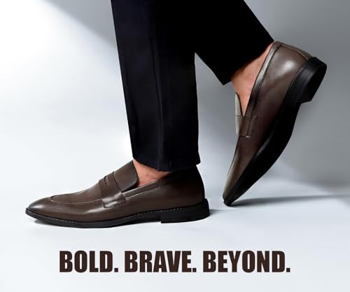 Image of LOUIS STITCH Loafers Formal Shoes for Men | Slip-On Moccasins | Ideal for Business, Casual, Parties (RGMC S)