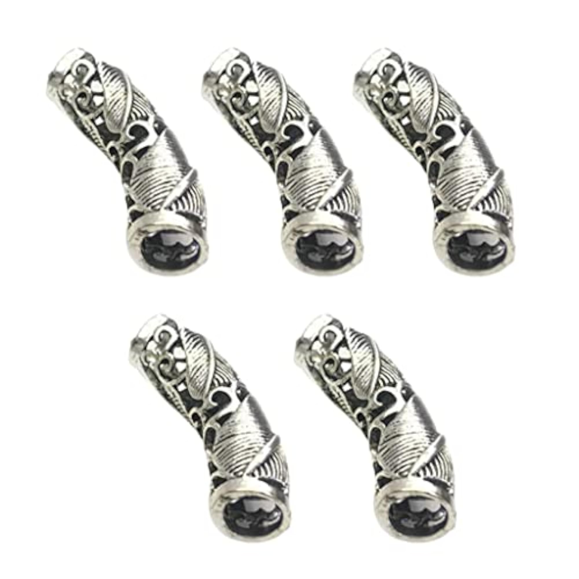 10pcs Alloy Metal Dreadlock Beads Hair Braid Rings