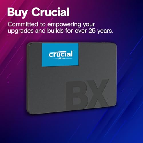 Image of Crucial 1TB BX500 2.5 inch Internal Solid State Drive with SATA and 3D NAND Technology