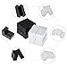 Gejoy 2 Packs Cube Toys Fidget Blocks Mini Cube Desk Toy Stress and Anxiety Relief Durable ADHD Hand Held Toys Black and White for Kids Adults Relieving Sensory