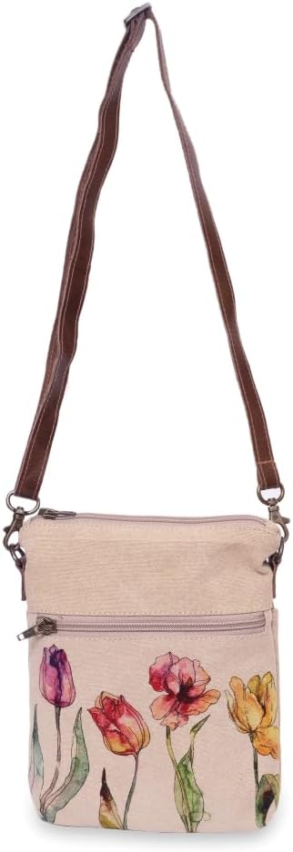 COTT N CURLS Tulips - Wristlet Wallets for Women, Crossbody Sling Bags, Tote Bag, Book Bag, Crossbody Purse, Cell Phone Purse