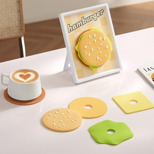 Dessous de verre en silicone antidérapant magnétique pour cuisine - 4