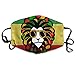 Produktbild U Shape Jamaica Rasta Lion Gedruckt Dust Face Cover Waschbar Wiederverwendbar, Staubdicht, Radfahre
