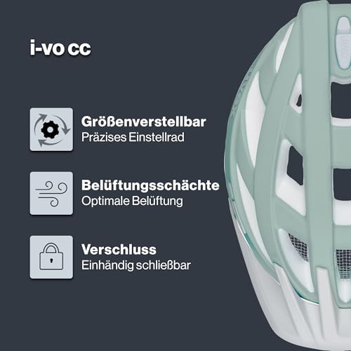 uvex i-vo cc - Leichter Allround-Helm für Damen und Herren - individuelle Größenanpassung -...