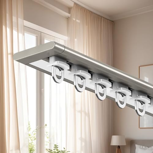 Tringle à rideaux sans perçage pour séparer une pièce ou fermer un grand placard