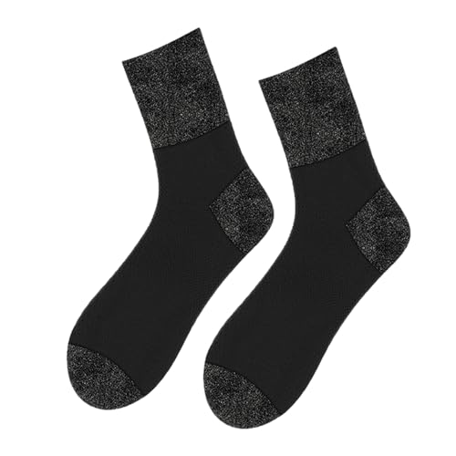 Holdes Calcetines calefactables para bicicleta, calcetines térmicos para clima frío, calcetines térmicos de fibra aluminizada, calcetines calefactables para senderismo, ciclismo, esquí, camping