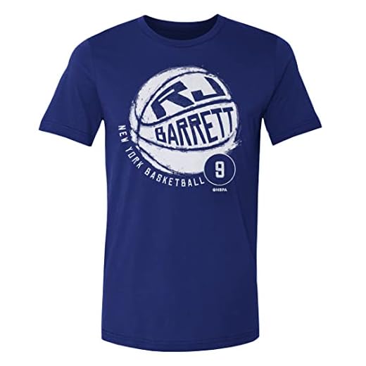 RJ Barrett Shirt (Cotton, Large, Royal Blue) - RJ Barrett New York Basketball WHT