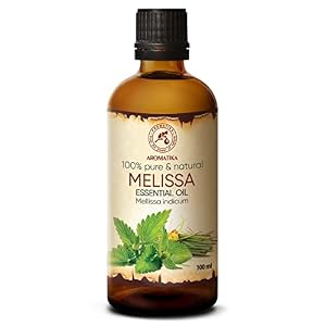 Melissa Olie Essentiële Olie 100ml – 100% Puur & Natuurlijk – Aromatherapie – Geurolie – Geurverspreider – Ontspanning – Toevoegen aan Bad & Cosmetica – Massage – Wellness – Aroma Lamp Of Elektrische Diffuser
