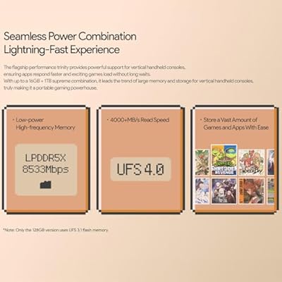 AYA NEO Pocket DMG: Handheld Gaming Console with 3.92 OLED Display, 8GB RAM, 128GB Storage, Wi-Fi 6, Bluetooth 5.3, Snapdragon G3x Gen 2, Android 13, 6000mAh Battery