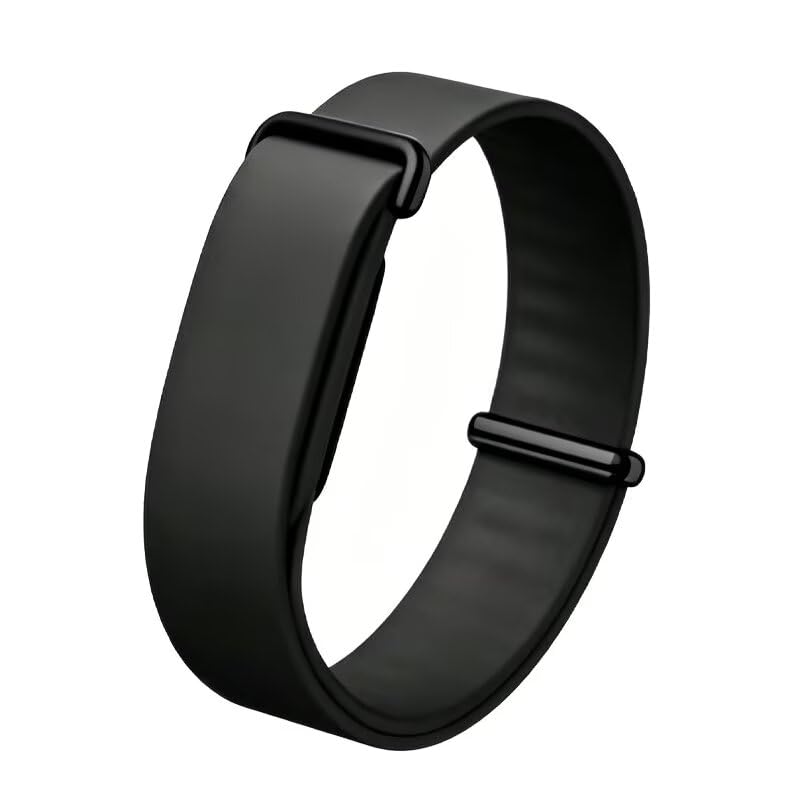 FTRONGRT Armband Kompatibel mit Google Fitbit Air Weiches Silikon Bequem Ersatz Uhrenarmband.Schwarz