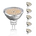 Price comparison product image 4W MR16 GU5.3 LED Light Bulbs Cool White 6000K AC/DC 12V 120 Deg 35W GU5.3 Halogen Replacement Daylight White MR16 GU5.3/GX5.3 LED Spotlight for Recessed Track Lighting (6-Pack, Non-dimmable)