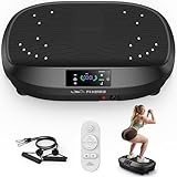 FLYBIRD Plataforma Vibratoria, Máquina de Ejercicio de Placa de vibración para Entrenamiento Corporal Completo, Ideal para Aumentar la Densidad ósea y Drenaje linfático